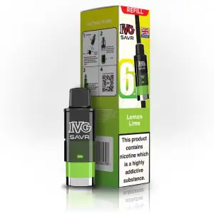 Lemon Lime IVG SAVR Prefilled Disposable Vape Pods 20mg